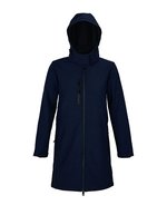 NEOBLU Langer Softshell-Mantel Achille mit Fleece, Deep Black S, NB3794 – Night
