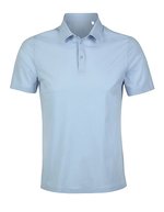 Men´s Mercerised Jersey Polo Shirt Relax Oscar – Soft Blue
