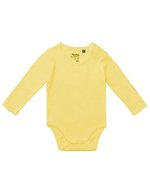 Neutral Fairtrade Baby Bodystocking mit Druckknöpfen – Dusty Yellow