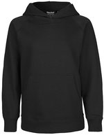Neutral Hoodie aus Bio-Baumwolle mit Kapuze für Kinder – Black