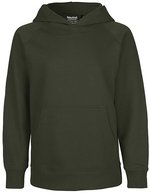 Neutral Hoodie aus Bio-Baumwolle mit Kapuze für Kinder, Red 152/158, NE13101 – Militare