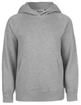 Neutral Hoodie aus Bio-Baumwolle mit Kapuze für Kinder, Red 104/110, NE13101 – Sport Grey