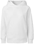 Neutral Hoodie aus Bio-Baumwolle mit Kapuze für Kinder, Red 104/110, NE13101 – White