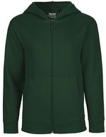 Neutral Fairtrade Kinder Zip Hoodie Bio-Baumwolle – Bottle Green