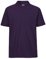 Neutral Classic Polo aus Bio-Baumwolle für Herren, Black XS, NE20080 – Purple