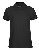 Neutral Poloshirt aus Bio-Baumwolle für Damen – Black
