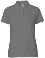 Neutral Poloshirt aus Bio-Baumwolle für Damen – Dark Heather