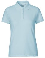 Neutral Poloshirt aus Bio-Baumwolle für Damen, Black XS, NE22980 – Light Blue