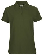 Neutral Poloshirt aus Bio-Baumwolle für Damen, Black XS, NE22980 – Military