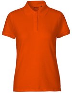 Neutral Poloshirt aus Bio-Baumwolle für Damen, Black XS, NE22980 – Orange