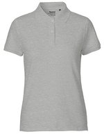 Neutral Poloshirt aus Bio-Baumwolle für Damen, Black XS, NE22980 – Sport Grey