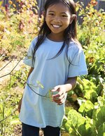 Neutral Fairtrade Kinder T-Shirt mit Elasthan, Dusty Indigo 140/146, NE30001 – Bild 1