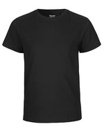 Neutral Fairtrade Kinder T-Shirt mit Elasthan – Black
