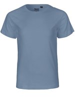 Neutral Fairtrade Kinder T-Shirt mit Elasthan – Dusty Indigo