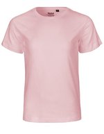 Neutral Fairtrade Kinder T-Shirt mit Elasthan, Dusty Indigo 140/146, NE30001 – Rose clair