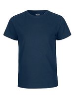 Neutral Fairtrade Kinder T-Shirt mit Elasthan, Dusty Indigo 140/146, NE30001 – Marine
