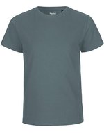 Neutral Fairtrade Kinder T-Shirt mit Elasthan, Dusty Indigo 140/146, NE30001 – Sarcelle