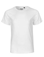 Neutral Fairtrade Kinder T-Shirt mit Elasthan, Dusty Indigo 140/146, NE30001 – Blanc