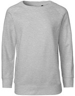 Neutral Fairtrade Kinder-Sweatshirt mit Fleecefutter, Black 92/98, NE33001 – Sport Gris