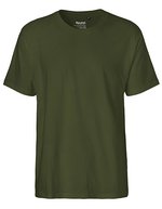 Neutral Classic T-Shirt aus Bio-Baumwolle für Herren, Black S, NE60001 – Military