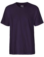 Neutral Classic T-Shirt aus Bio-Baumwolle für Herren, Black S, NE60001 – Purple