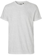 Neutral Roll-Up Ärmel T-Shirt aus Bio-Baumwolle – Ash Grey