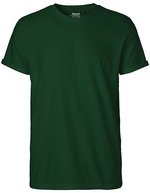 Neutral Roll-Up Ärmel T-Shirt aus Bio-Baumwolle – Bottle Green