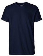 Neutral Roll-Up Ärmel T-Shirt aus Bio-Baumwolle, Black M, NE60012 – Blu navy