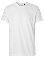 Neutral Roll-Up Ärmel T-Shirt aus Bio-Baumwolle, Black M, NE60012 – Bianco