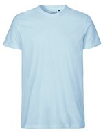 Neutral T-Shirt aus Bio-Baumwolle für Herren, Black S, NE61001 – Light Blue