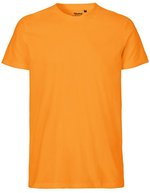 Neutral T-Shirt aus Bio-Baumwolle für Herren, Black S, NE61001 – Okay Orange