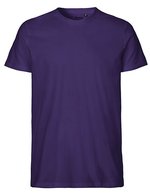 Neutral T-Shirt aus Bio-Baumwolle für Herren, Black S, NE61001 – Purple