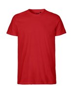 Neutral T-Shirt aus Bio-Baumwolle für Herren, Black S, NE61001 – Red