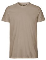 Neutral T-Shirt aus Bio-Baumwolle für Herren, Black S, NE61001 – Sand