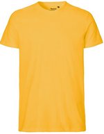 Neutral T-Shirt aus Bio-Baumwolle für Herren, Black S, NE61001 – Yellow