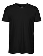 Neutral Nachhaltiges V-Neck T-Shirt aus Bio-Baumwolle – Black