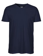 Neutral Nachhaltiges V-Neck T-Shirt aus Bio-Baumwolle – Navy
