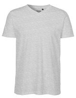 Neutral Nachhaltiges V-Neck T-Shirt aus Bio-Baumwolle – Sport Grey