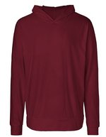 Neutral Jersey Hoodie aus Bio-Baumwolle mit Kapuze – Bordeaux
