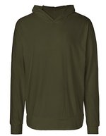 Neutral Jersey Hoodie aus Bio-Baumwolle mit Kapuze – Military