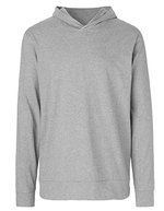 Neutral Jersey Hoodie aus Bio-Baumwolle mit Kapuze – Sport Grey