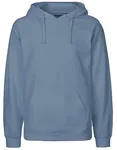Neutral Nachhaltiger Herren Hoodie mit Kapuze, Military S, NE63101 – Dusty Indigo