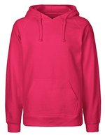 Neutral Nachhaltiger Herren Hoodie mit Kapuze, Bordeaux M, NE63101 – Pink