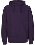 Neutral Nachhaltiger Herren Hoodie mit Kapuze, Military S, NE63101 – Purple