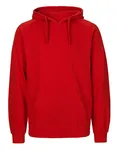Neutral Nachhaltiger Herren Hoodie mit Kapuze, Military S, NE63101 – Red