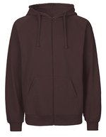Neutral Men´s Zip Hoodie Dark Heather XXL (NE63301), NE63301 – Brown