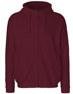 Neutral Hoodie mit verstecktem Reißverschluss, Fairtrade – Bordeaux
