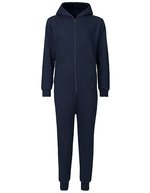 Neutral Bio-Baumwoll Jumpsuit mit Kapuze – Navy