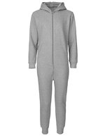 Neutral Bio-Baumwoll Jumpsuit mit Kapuze – Sport Grey