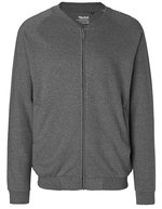 Neutral Bio-Baumwolljacke mit fleecegefüttertem Rücken, Black XS, NE73501 – Dark Heather